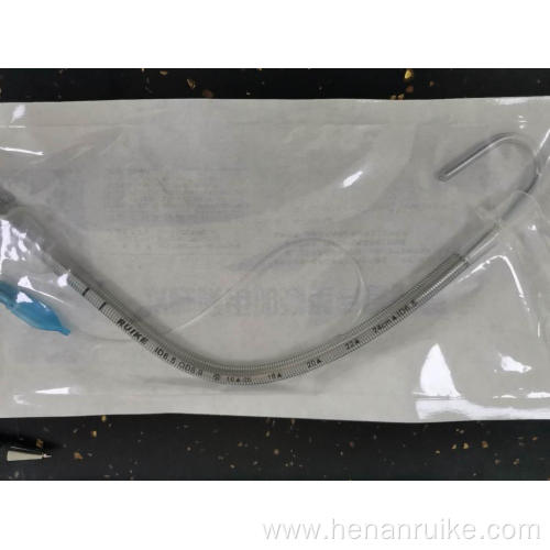 Reinforced endotracheal tube for single use